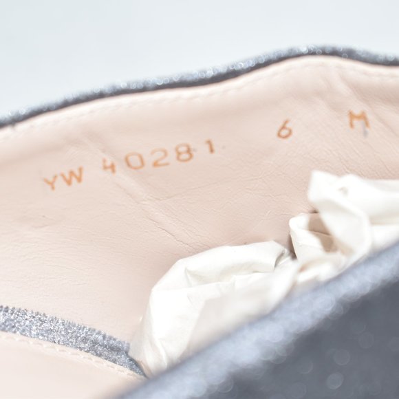 $550 STUART WEITZMAN CAMILA VELVET SLIDE MULE POINTY TOE HEEL GRAY 6 (D5) - Picture 3 of 8